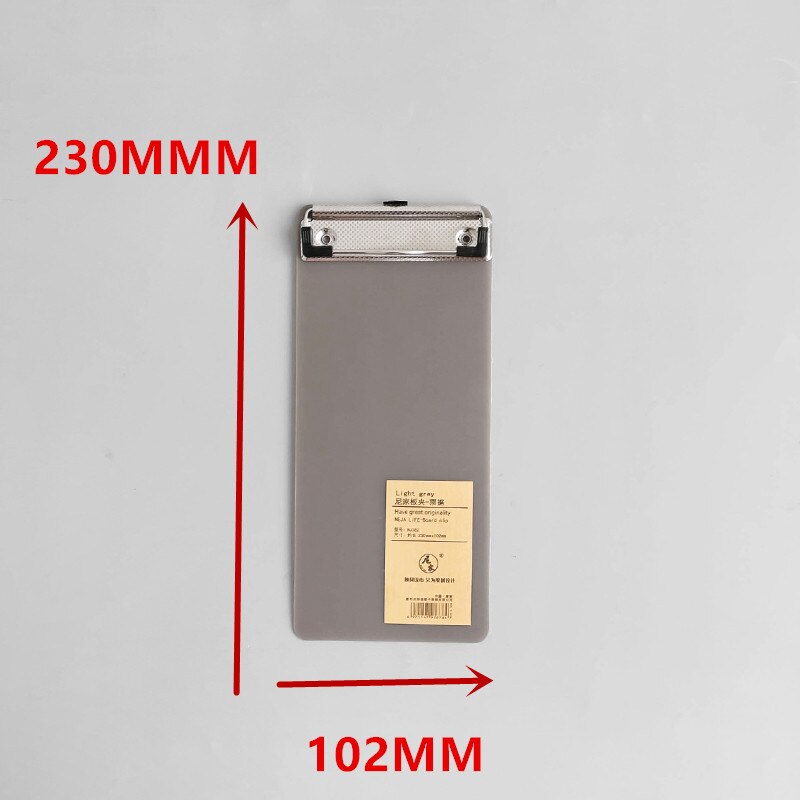 A6 / A5 / A4 clipboard clips Folder Board Menu Paper Clamp Gray Writing Clips Ticket Holder Hanging Cardboard Notepad board: Rose Red