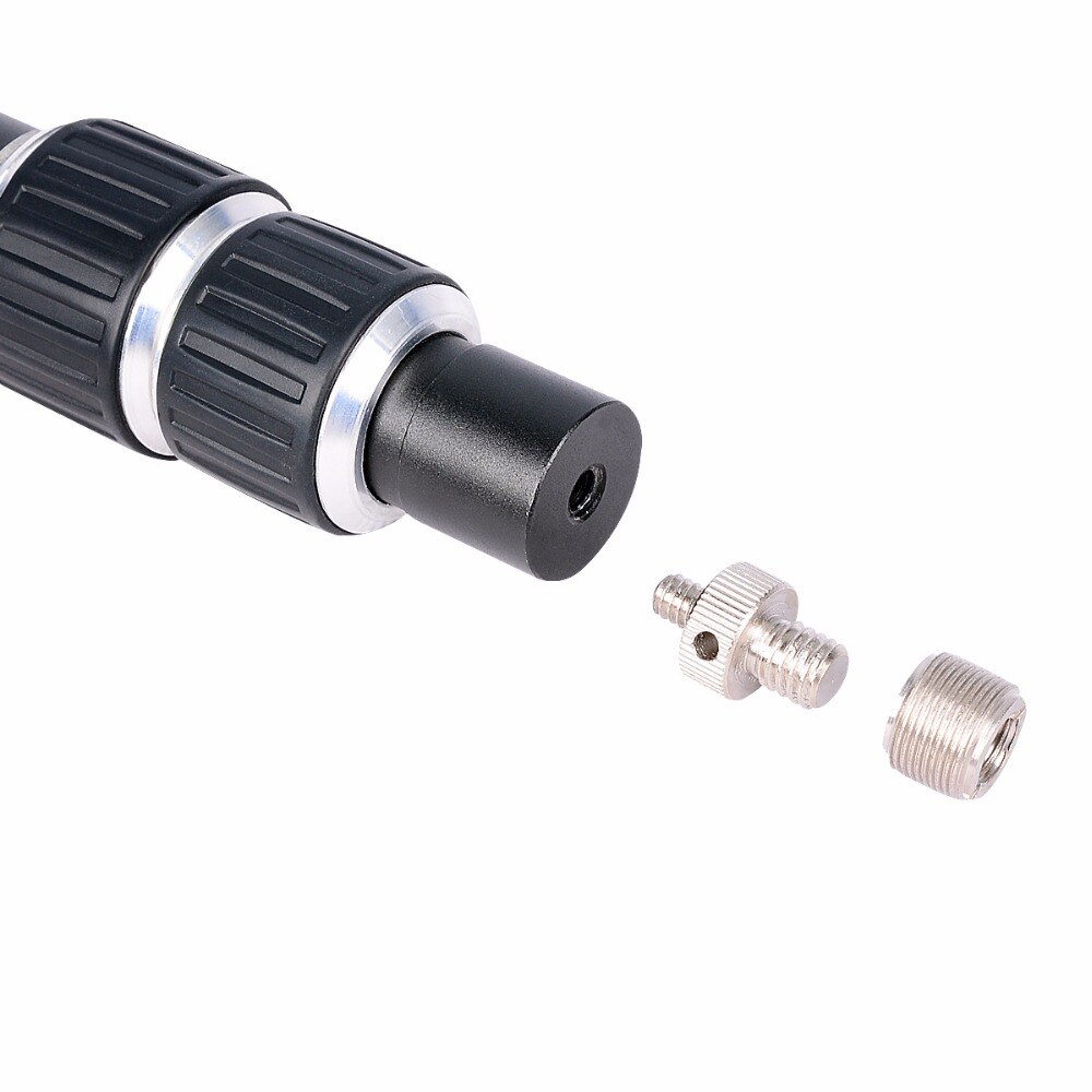 250cm Handheld Grip Rig Aluminum Alloy Pole Support Rod Flash Speedlite LED Light Microphone Boom Pole Holder Extendable Pole