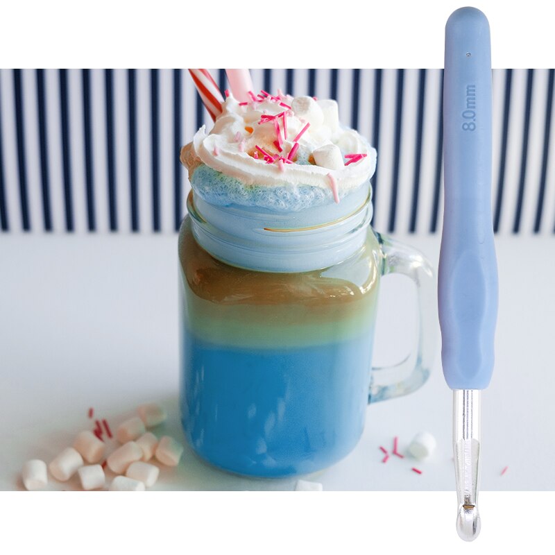 QIAO Crochet Hook Knitting Needle Sewing Accessories For Knitting Yarn Needlework Knitting Crochet Hook Needle Sewing Tools: 8 mm