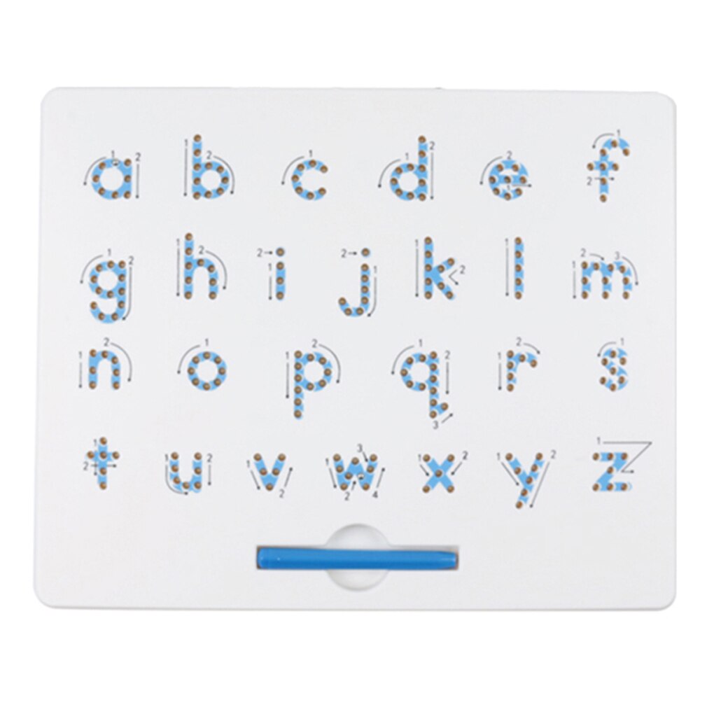Children Magnetic Ball Writing Board Lower Case Letters Drawing Board Preschool Graffiti Tool: Default Title