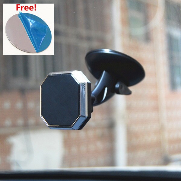 360 Draaibare Magnetische Auto Houder Magneet Auto Telefoon Houder Voorruit Stand Mount Ondersteuning Gratis Hand Auto Telefoon Houder Beugel: square shape 2