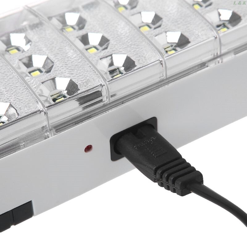Luz de emergencia multifunción recargable, 30LED, lámpara de seguridad, 2 modos, para el hogar, Campamento, al aire libre