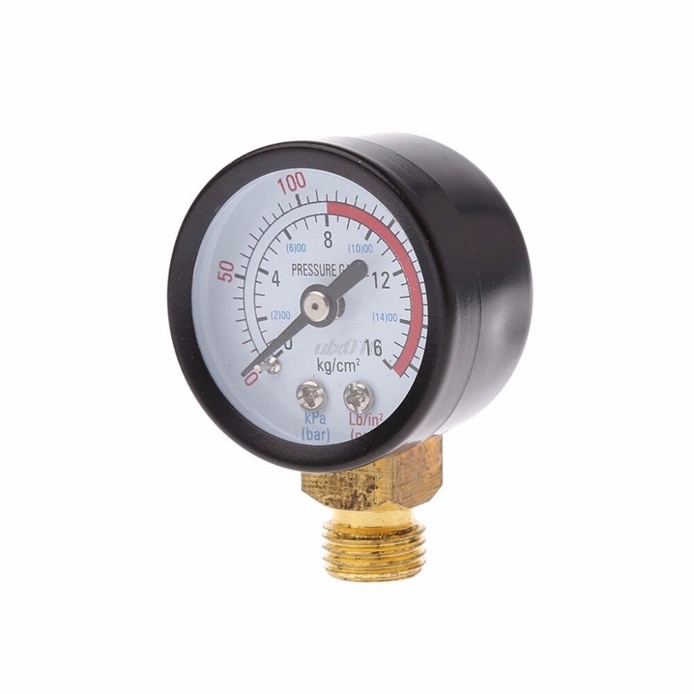 0-220 PSI/KPa Dual Scale Economical All Purpose Pressure Gauge with Brass Internals 1/4" NPT July