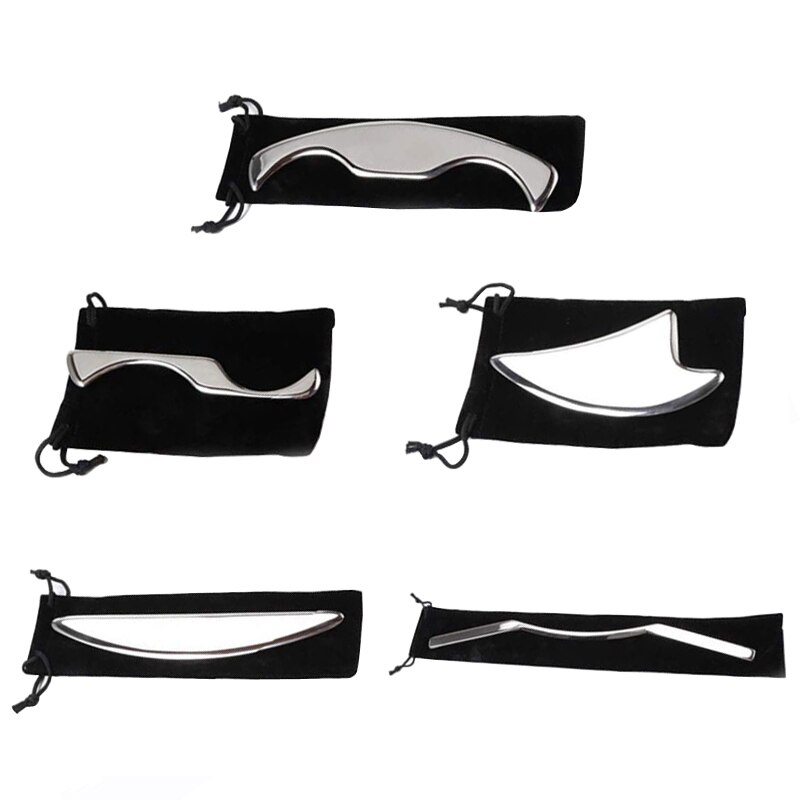 IASTM Muscle Massage Tools Deep Tissue Massager Stainless Steel Body Gua Sha Scraping Therapy Tool Fascia Recovery Health Care