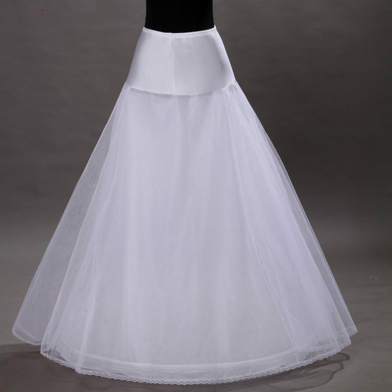 Bridal Wit of Zwart Tulle Petticoat voor Trouwjurk Lange Crinoline Vrouw Onderrok Meisjes Hoepel Rok Pettycoat