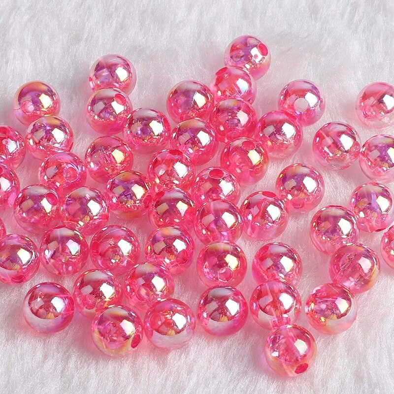 50pcs 8Mm Glass Ball Cream Cattle Small Marbles Pat Toys Parent- Child Beads Console Game Pinball Machine of Bouncing Ball: pink2