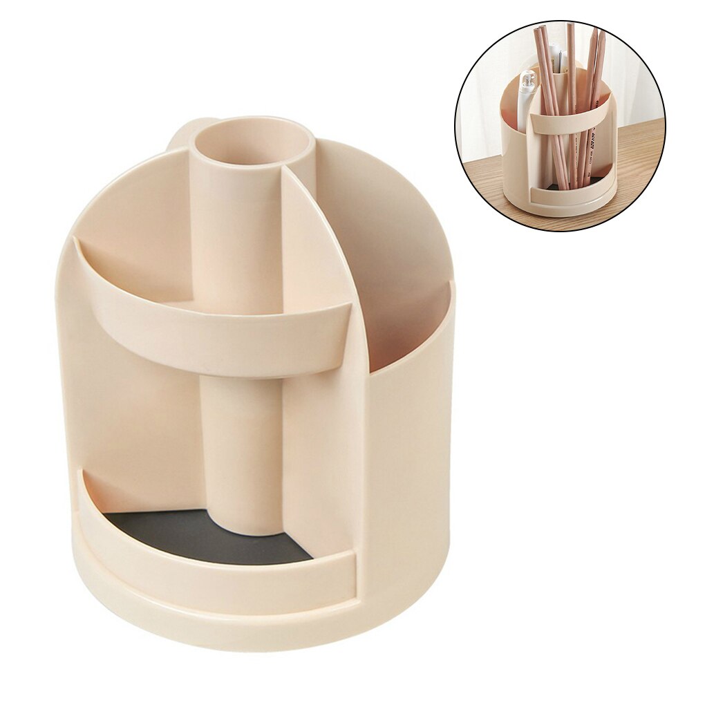 Rotating Pen Holder Desk Pen Organizer Holder Pen Pencil Ruler Organizer Multi-Purpose Desktop Storage Box Office Stationery