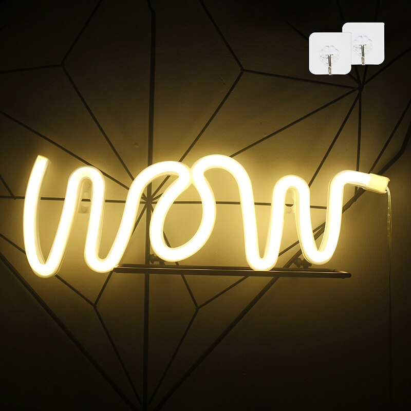 Ineonlife Beeindruckend Hallo LED Neon- Licht Zeichen Buchstaben Neon- Zeichen Weihnachten Party Hochzeit Dekorationen Zauberstab Zimmer Dekor Neon- Lampe: D