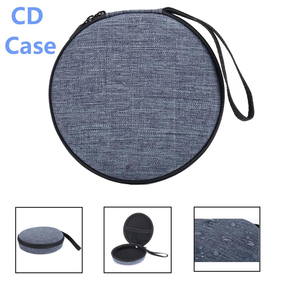 Draagbare Harde Draagtas Reizen Storage Case voor CD Speler Persoonlijke Compact Disc Speler, Cd 'S, Hoofdtelefoon, USB Kabel en AUX Kabel