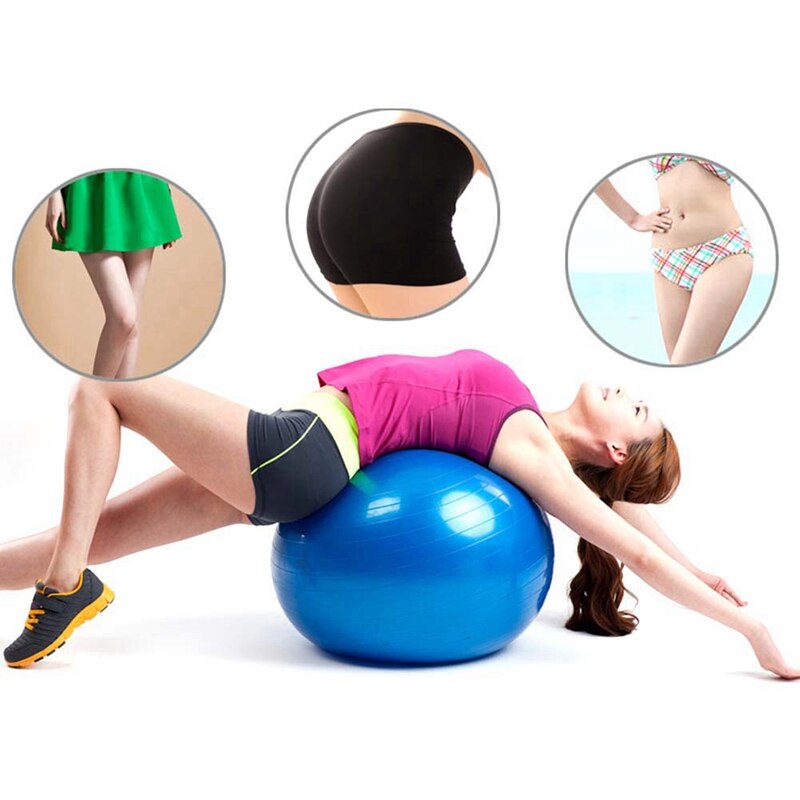 Bola de pvc para exercícios, 25cm, fitness, bola de ioga reforçada, à prova de explosão, equipamento de exercício, bola de equilíbrio, treinamento em casa, academia