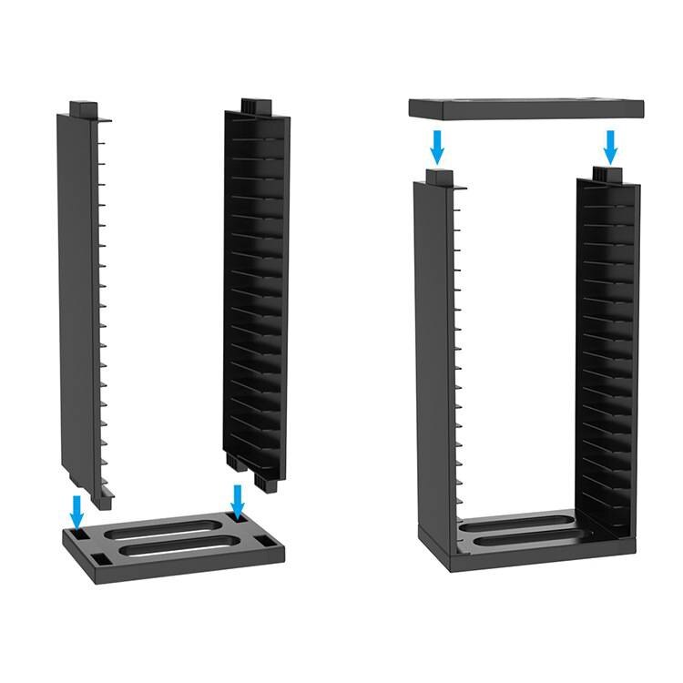 PS4 CD case storage rack storage rack upright bracket base game peripheral can hold 18 CD cases