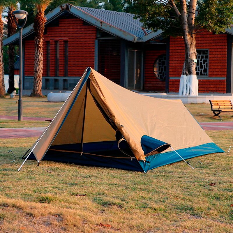 Ultralette telt bærbare 1 person enkelt telte bivvy uv beskyttelse vandtætte telte 4 sæsoner camping udendørs telt til strand: Default Title