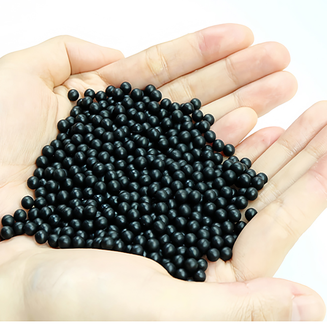 100 stk. diameter 2/2.5/3/3.5/4/4.5/5/5.5/6/6.5/7-12.7mm sorte runde massive gummikugler med tætning til industrielle gør-det-selv-dele