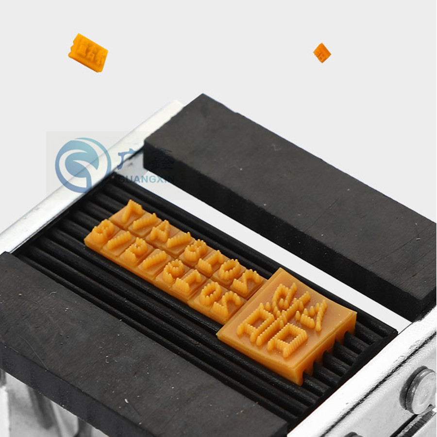 , rubber letters and numbers for coding machine