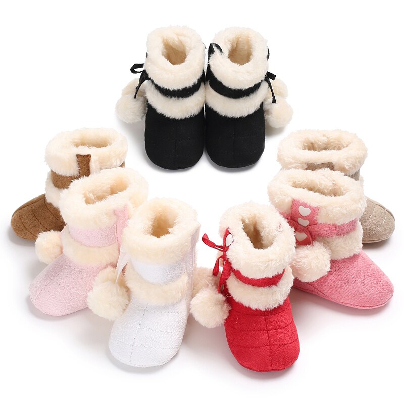 Winter Snowboots Voor Pasgeboren Baby Meisjes Booties Warm Houden Pluche Binnenkant Anti-Slip Baby Baby Peuter Cute Soft bodem Schoenen Ugg