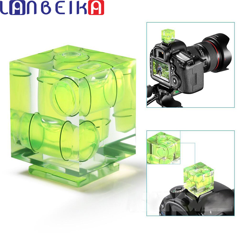 Lanbeika Universal 3/2 Axis Flitsschoen Vaste Waterpas 3D Waterpas Voor Canon/Nikon/Pentax/sony Dslr Slr Fotografie