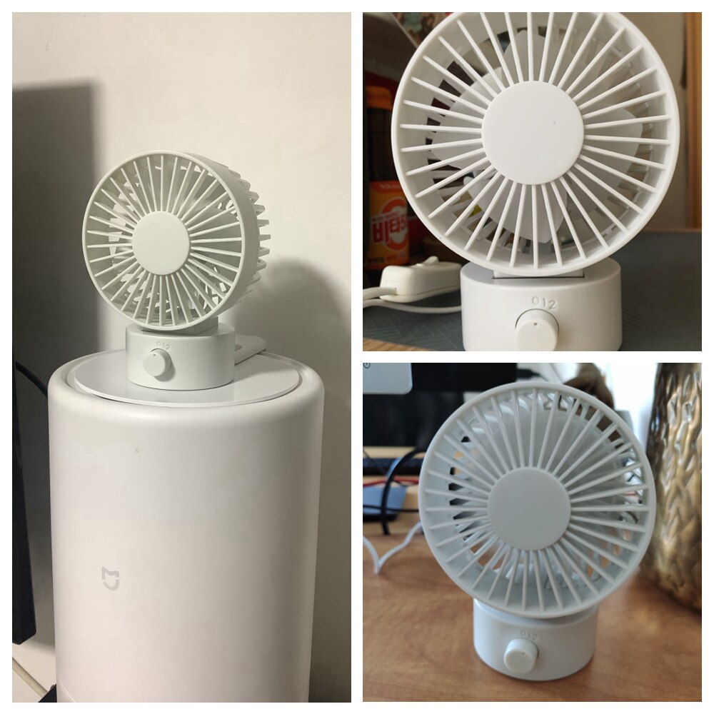 Zomer Usb Fan Creatieve Mini Usb Ventilator Voor Office Home Strand Draagbare 2 Speed Computer Pc Fans Met Dubbelzijdig fans Bladen Blower