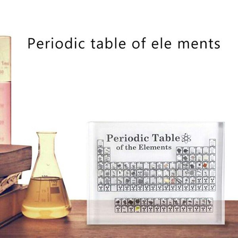 Acrylic Periodic Table Display Kids Teaching School Day Birthday Chemical Elements Display Home Decor Teacher