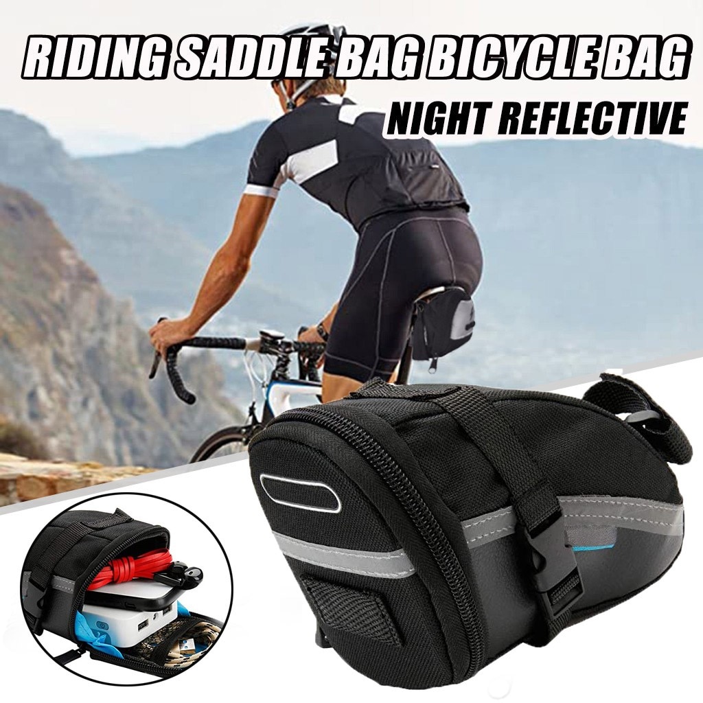 En STOCK vtt Portable étanche vélo selle sac cyclisme siège poche vélo queue sacs arrière sacoche vélo équipement vélo sac