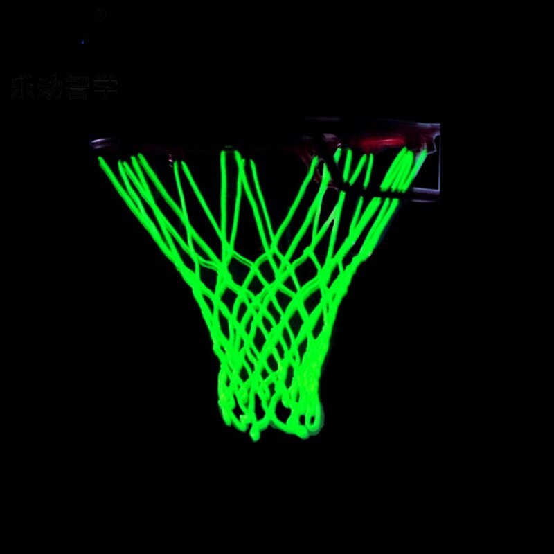 Accendi la rete da basket rete da basket resistente sostituzione tiro allenamento rete da basket luminosa