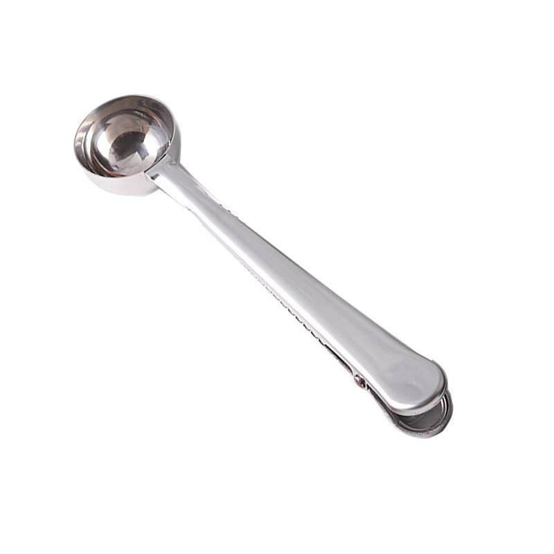 Kacuyelin metalpose klips kaffeske klips mad opbevaring taske klip taske klemme klips til mad køkken værktøj: Sølv