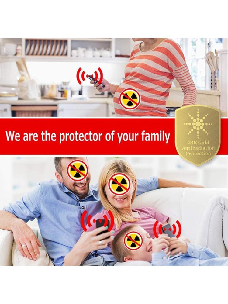 10pcs Anti Radiation Protector Shield EMF Protection Mobile Cell Phone Stickers 62KA