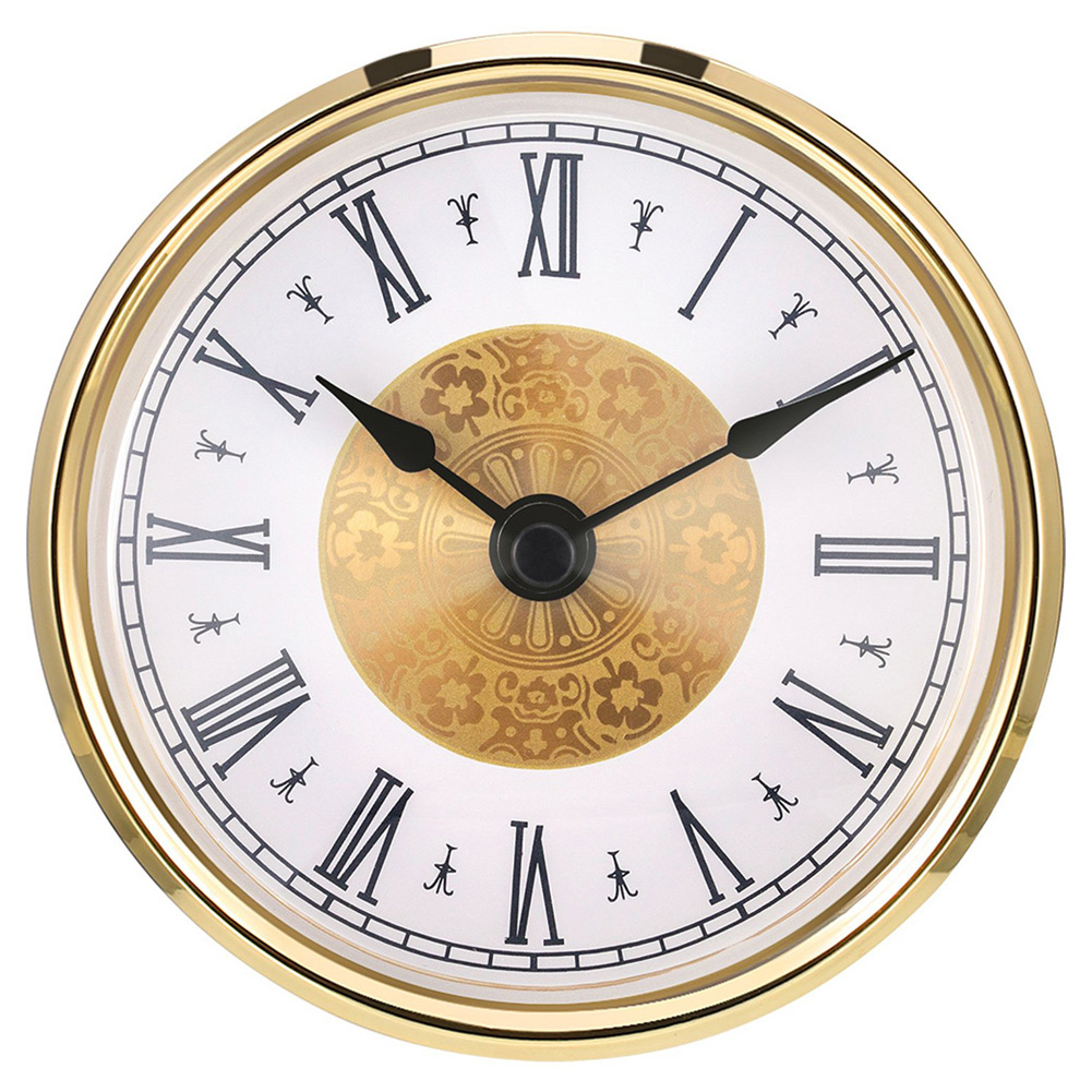 80MM Quartz Clock Inserts Classic Clock Craft Quartz Movement Round Clocks Head Insert Roman Arabic Numerals For Home Decoration