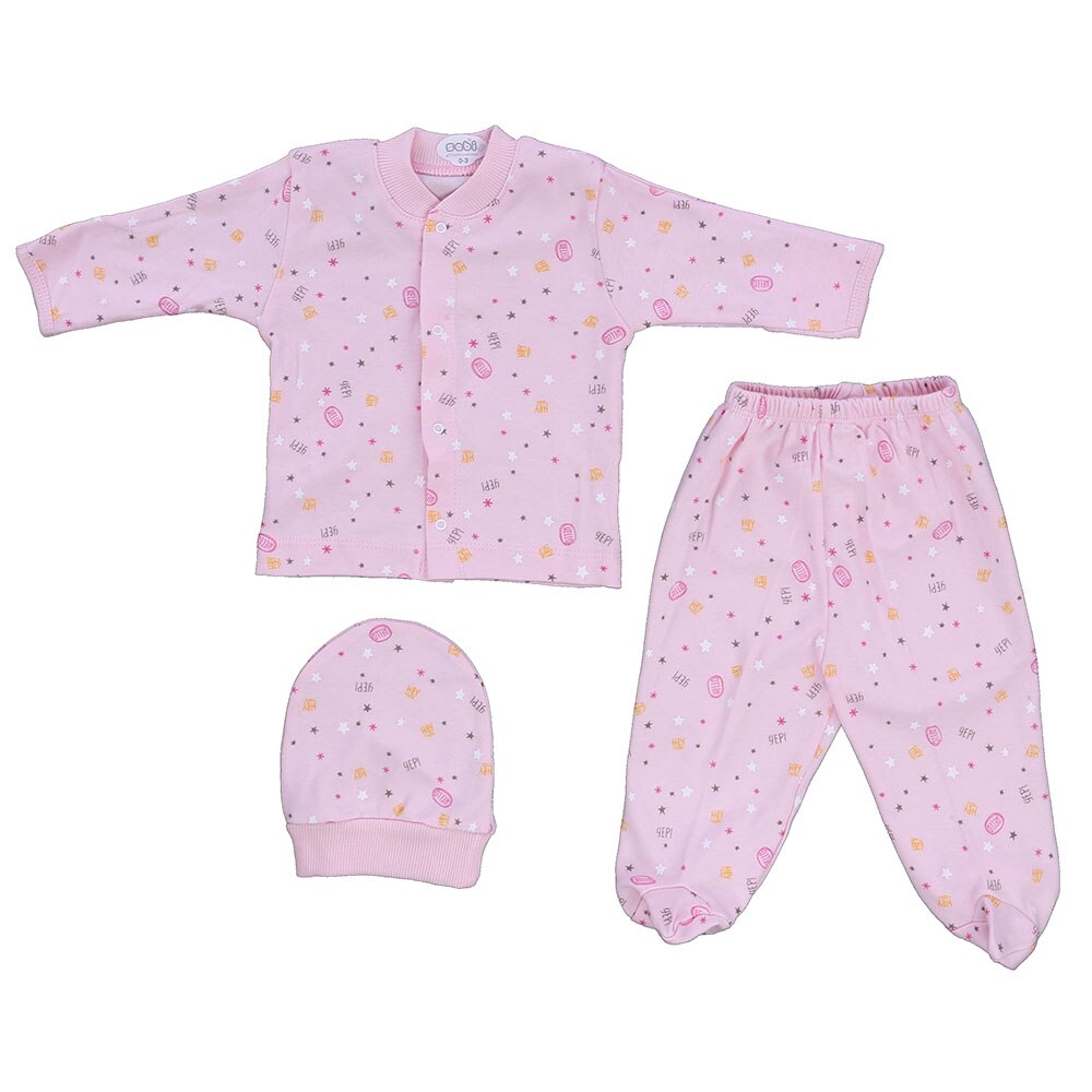 Baby Pyjama Jurk Kleding Voor Meisjes Jongens Nachtkleding Kinderen Nachtkleding Pasgeboren Sets Badjas 0-3 Maand Vier Seizoen katoen: Roze