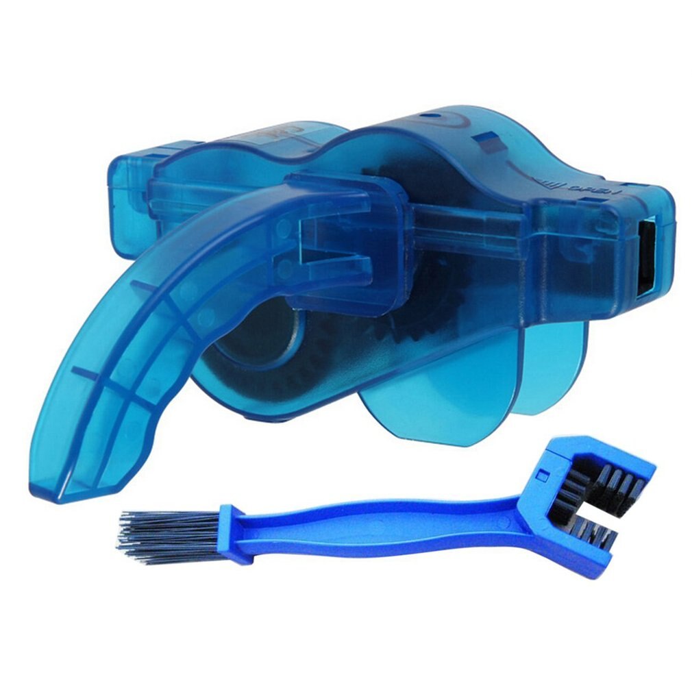 Bicycle Cleaning Wash Chain Device Cleaner Tool Mountain Bike Accessories Retention Maintenance Equipment Outdoor Products: washerAndBlue brush
