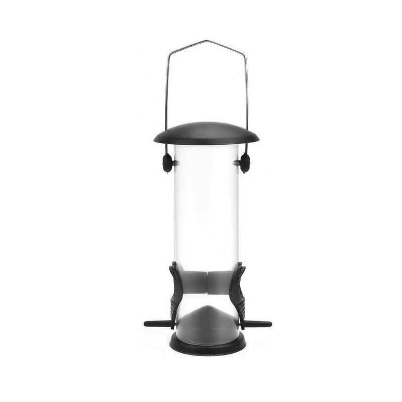 Outdoor Bird Feeder Hanging Automatic Bird Feeder PVC Squirrel Proof Cage Seed Food Outdoor Small Wild Garden Yard Bird Feeder: Default Title