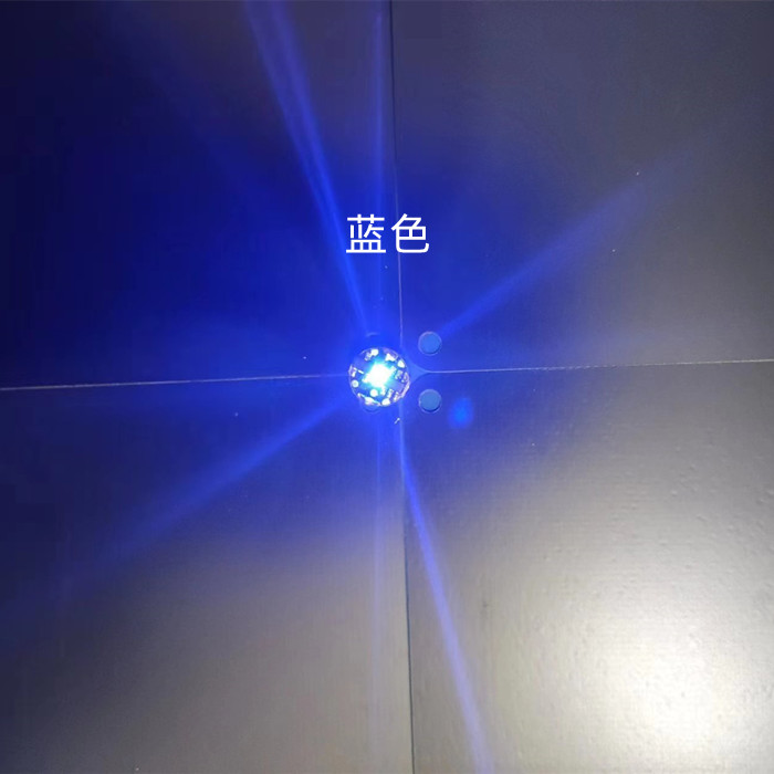 3 stk. trådløs lys magnetisk kontroll led-lampe supersterk ultrasterk for diy-modellbygging pluss lys med batterier: Blå