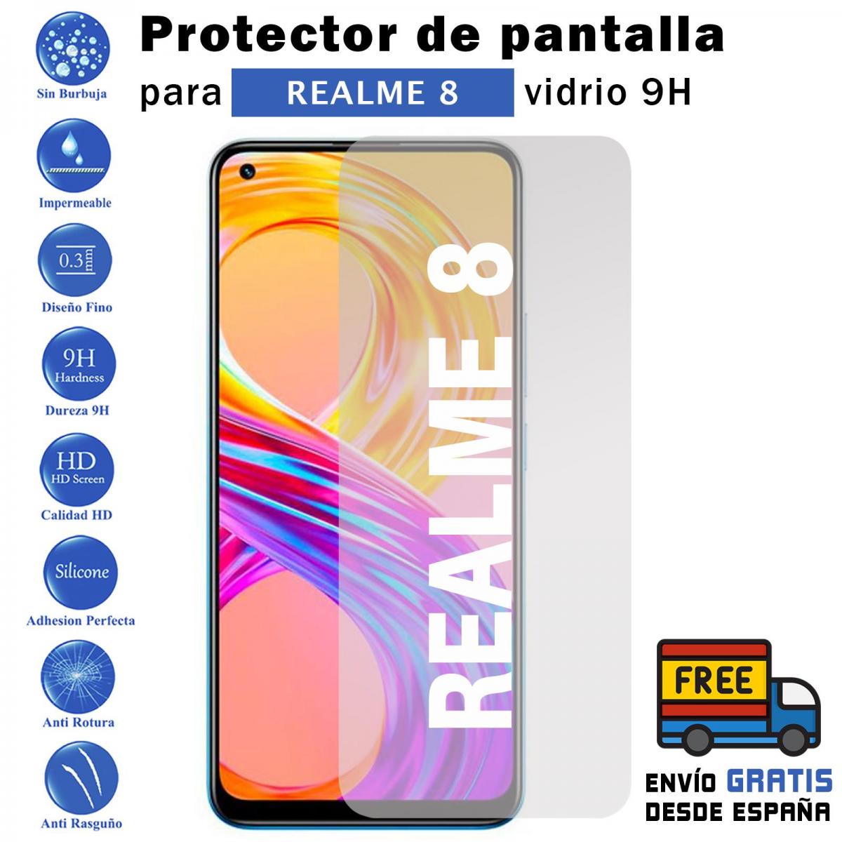 Realme 8 Gehard Glas Screen Protector 9H Voor Movil-Todotumovil