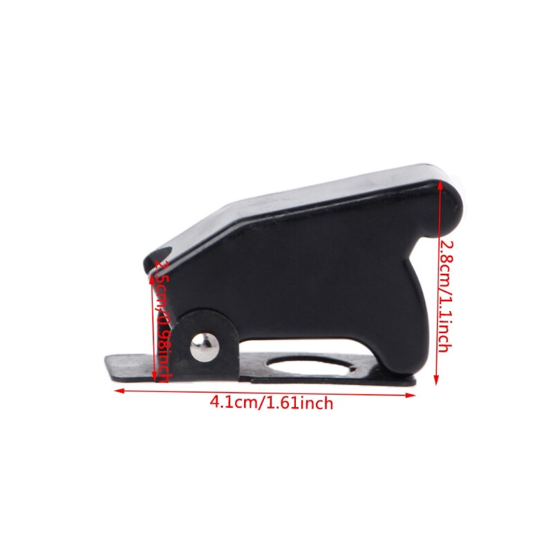 5 Pcs Plastic 12mm Toggle Switch Safety Cover Protector Cap Guard