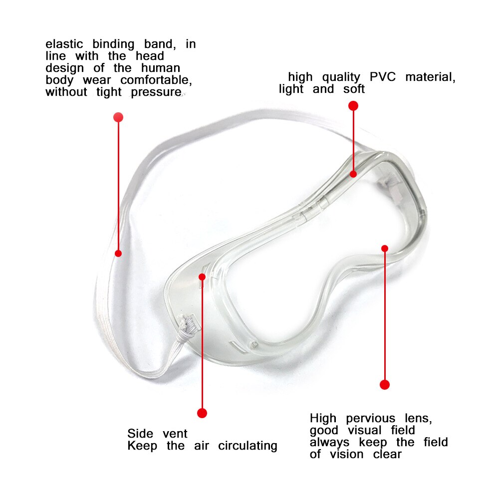 Veiligheidsbril Werk Lab Eyewear Veiligheidsbril Bril Bescherming Goggles Eyewear Werk Anti-Fog