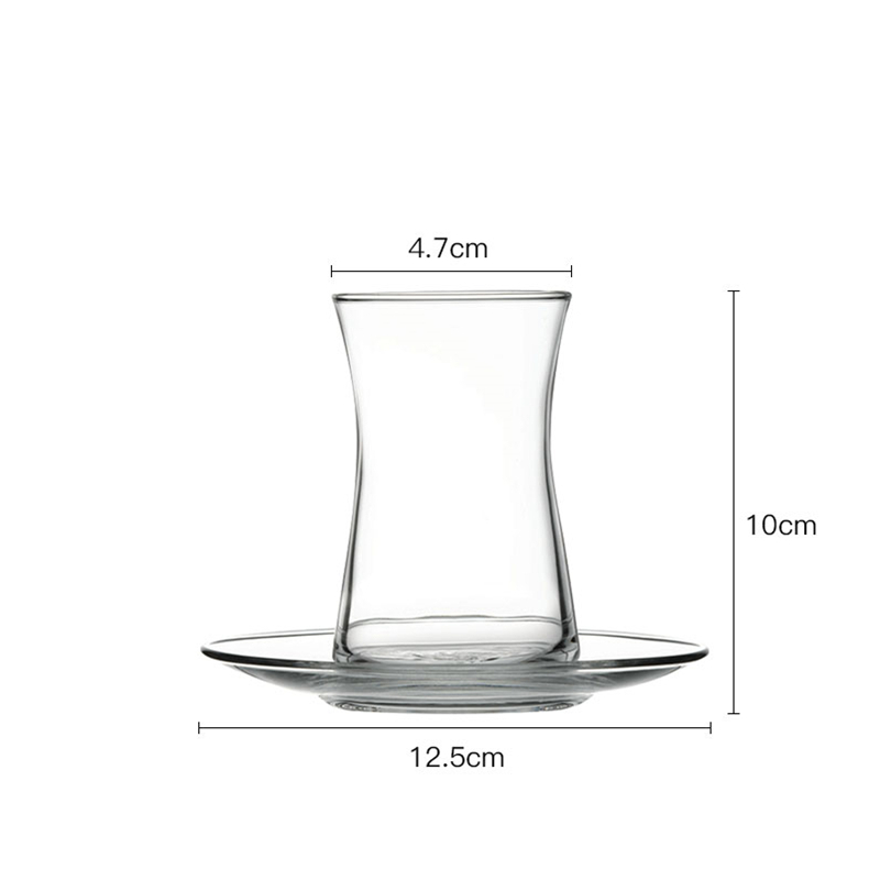 Ins pasabahce merke kalkunduftende svart tekopp matchet tallerkensett kaffehus tekopp krus espresso shotglass: Default Title