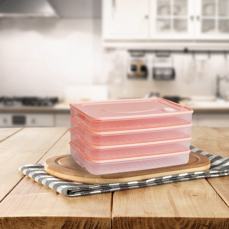 Multi-Layer Refrigerator Storage Container Plastic Box Food Dumplings Airtight Home Organizer Grains Beans Box Kitchen Organizer