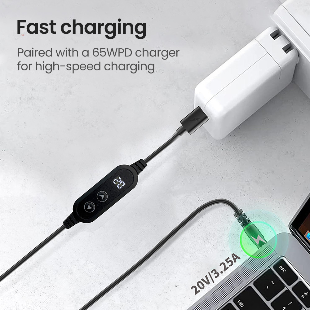 Cavo di alimentazione DC a tipo C aumento USB PD 5V 9V 12V 15V 20V 5.5x2.1mm per router senza fili altoparlante portatile telecamera CCTV