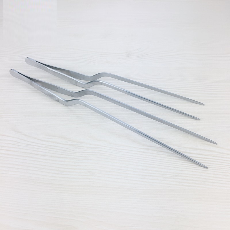 Multiple Specifications Chef Plating Tweezer Tongs Serving Presentation Stainless Steel Offset Chef Tool Trending Products