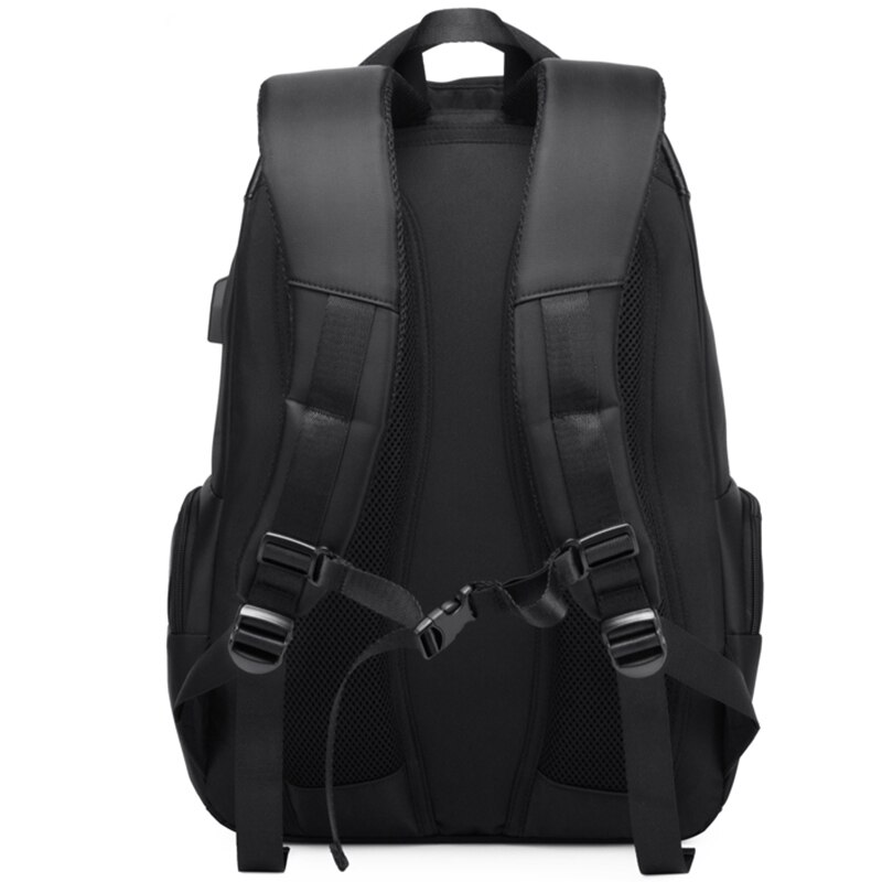 Männer Reise Rucksack USB Ladung Wasserdichte Funktionale Rucksack Schwarz 15,6 zoll Laptop Rucksäcke Männlichen Mochila Rucksack PCN073