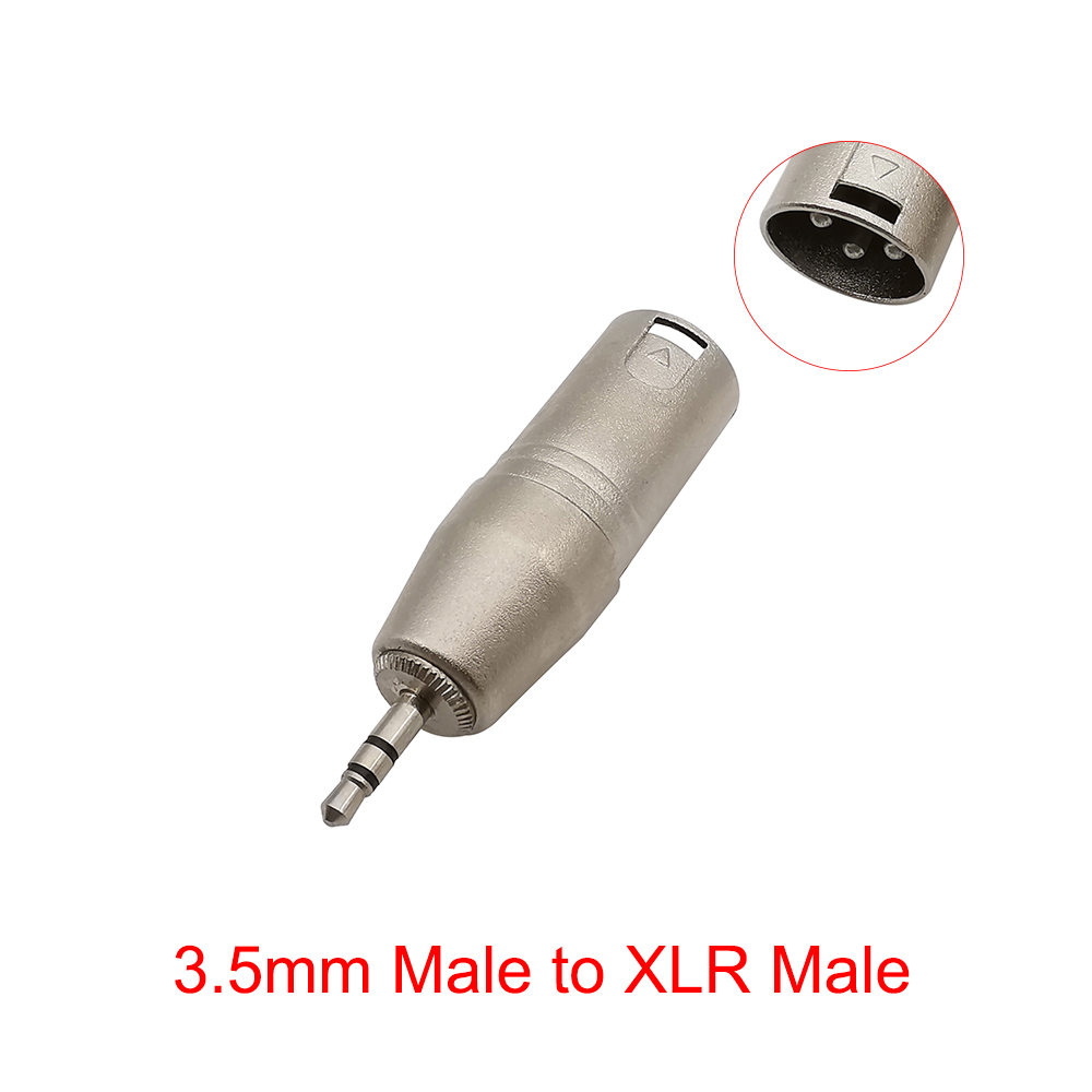 1 Stücke 3,5mm zu XLR 3 Stift Weiblich Männlich Audio- Adapter Konverter Stecker Für Mikrofon Lautsprecher: Lavendel