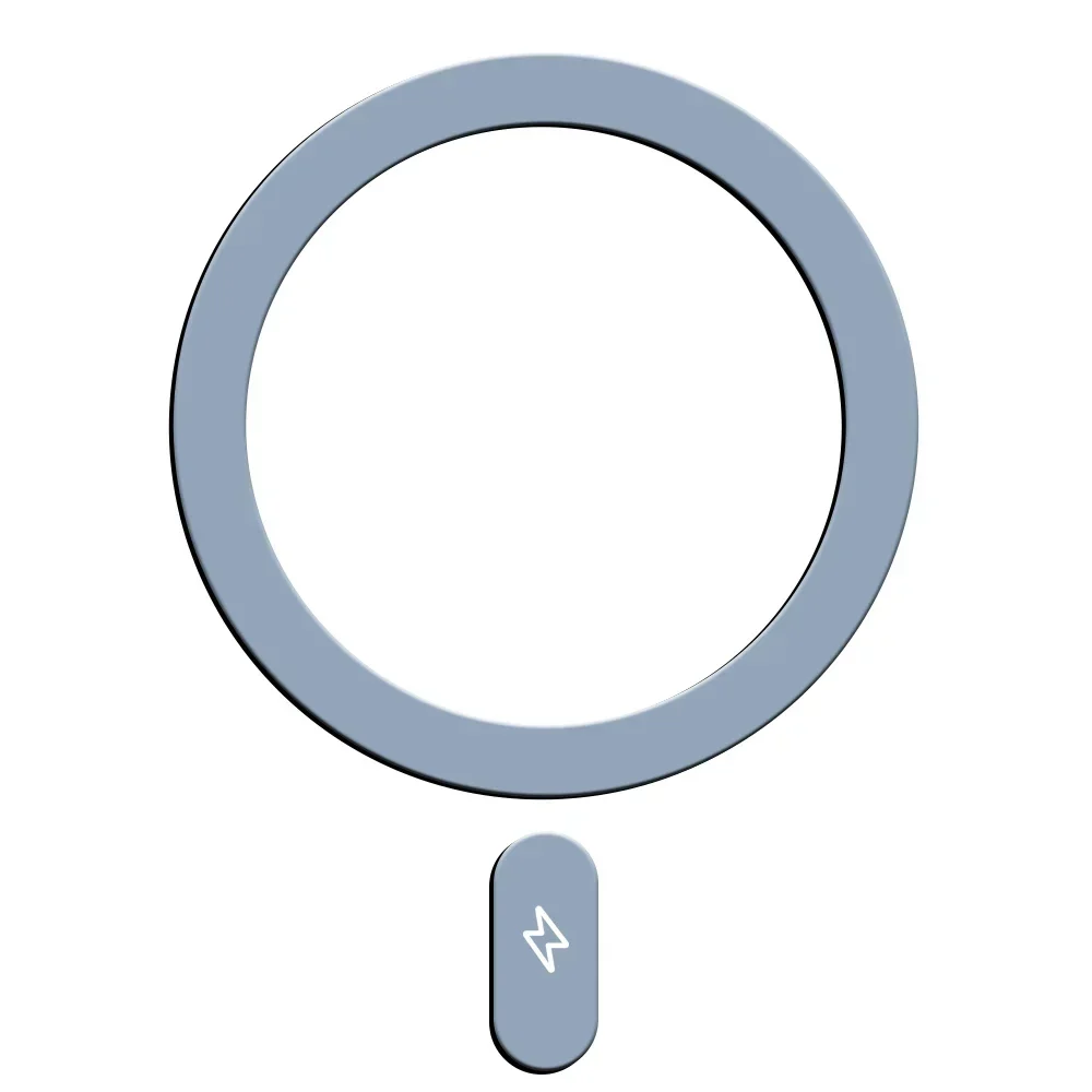 Magnetic Metal Plate Ring for Apple Magsafe Wireless Charger Iron Sheet Magnet Car Phone Holder Sticker for IPhone 15 14 Pro: Transparent