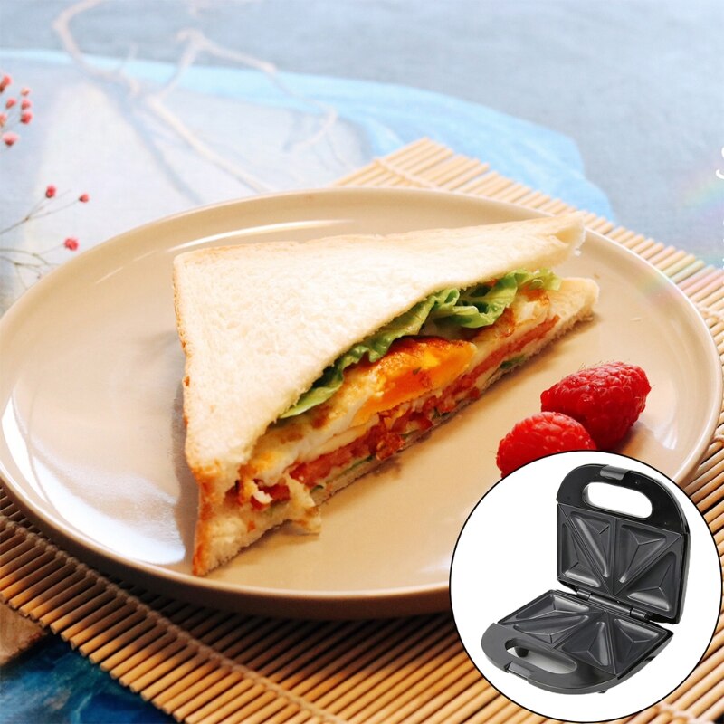 Waffle Maker 750W Mini Household Waffle Sandwich Maker Multifunctional Toaster Breakfast Baking Making Machine,EU Plug