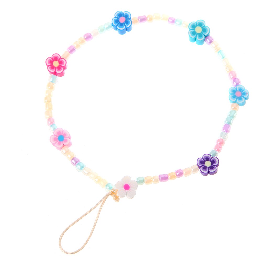 HEYUYAO Love Star Beaded Phone Chain Mobile Phone Chain Wrist Strap Accessories Color Plastic Bead Bracelet Random Color: 3