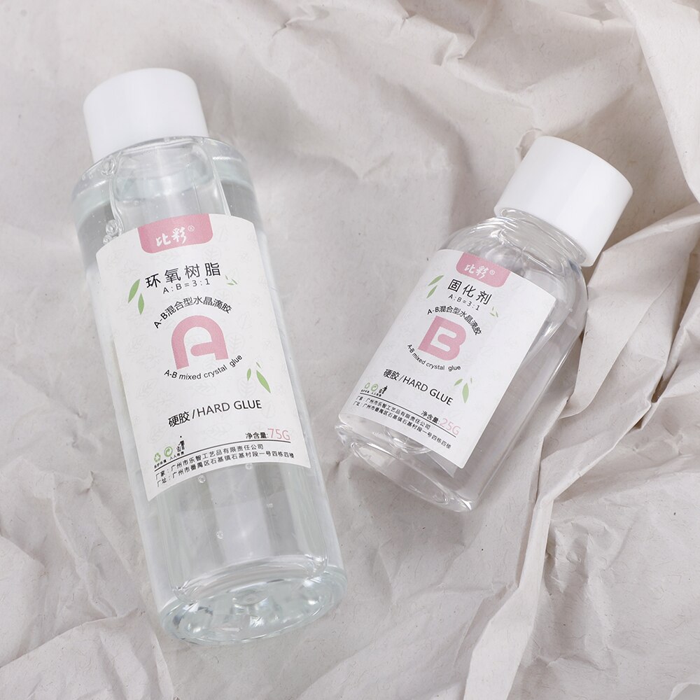 AB Glue High Adhesive Transparent Mixed Crystal Glue Resin 3:1 Solvent Resistance DIY Jewelry Making Epoxy Adhesive
