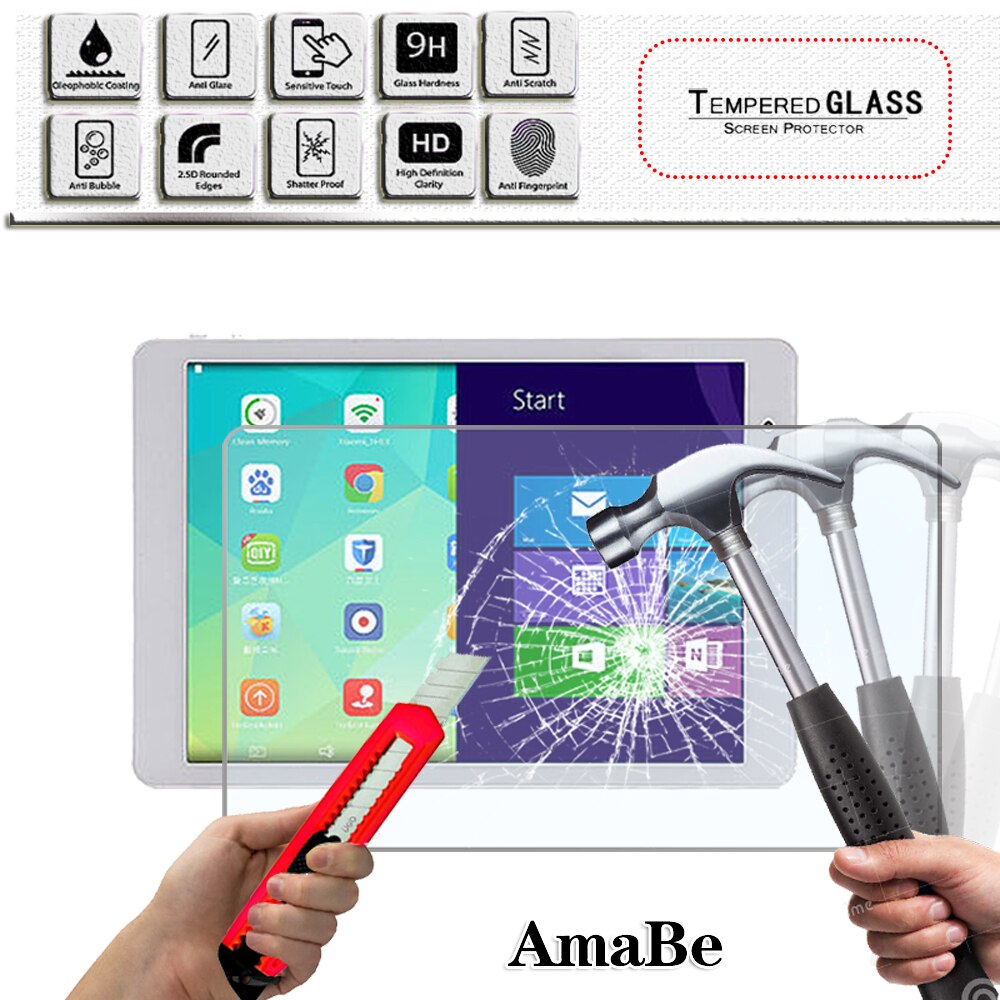 9H Protector de pantalla de cristal templado para Teclast Tbook 10 S/Tbook 10/X10/X98 aire II/X98 Plus/X98 aire comprimido cristal templado Protector: Teclast X98 Plus