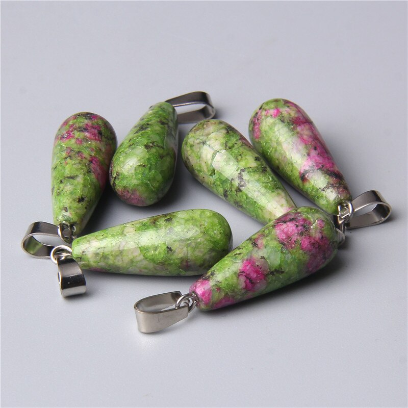 Grande pierre naturelle en forme de goutte d'eau, 5 pièces, pendentif Agates bleu en grès œil de tigre, Style Unique, collier à breloques, bricolage