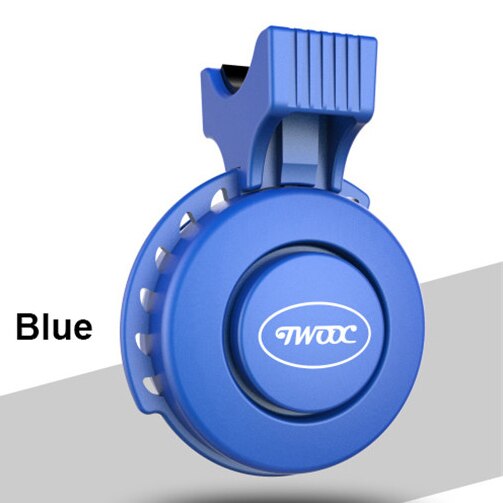 Twooc Elektrische Fahrrad Glocke Usb Ladung Bike Radfahren 120db Lenker Ring 3 Modus Geluiden Sicherheit Wasserdichte: Blauw