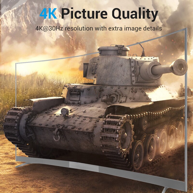 Vention Mini DisplayPort to HDMI Cable 4K Thunderbolt to HDMI Cable for MacBook Air Pro Surface Monitor Projector Mini DP to HD