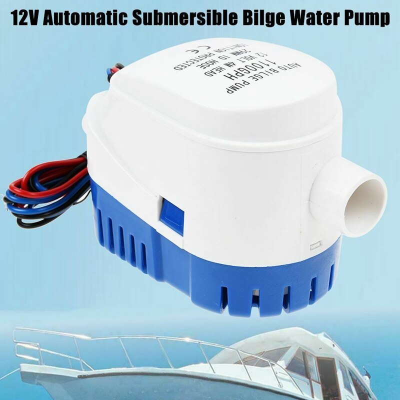 12V 1100GPH Marine Boat Automatic Bilge Water Pump RV Auto Submersible Pump