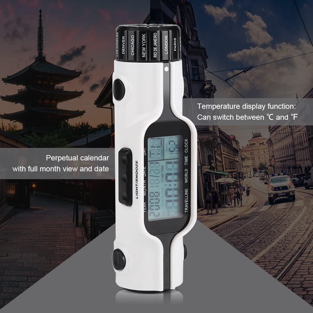 Multifunction LCD Display Digital Flashlight Clock Calendar Temperature Meter Analog-Digital Clocks For Home